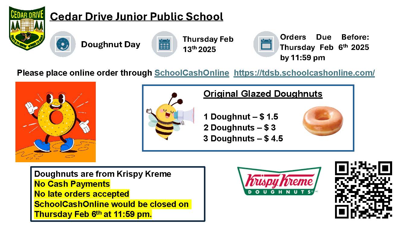 Doughnut Day Flyer for announcement